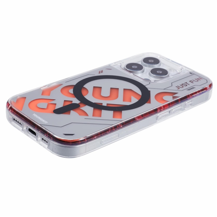 YOUNGKIT - YOUNGKIT iPhone 16 Pro Mobilskal MagSafe Kvicksand - Röd