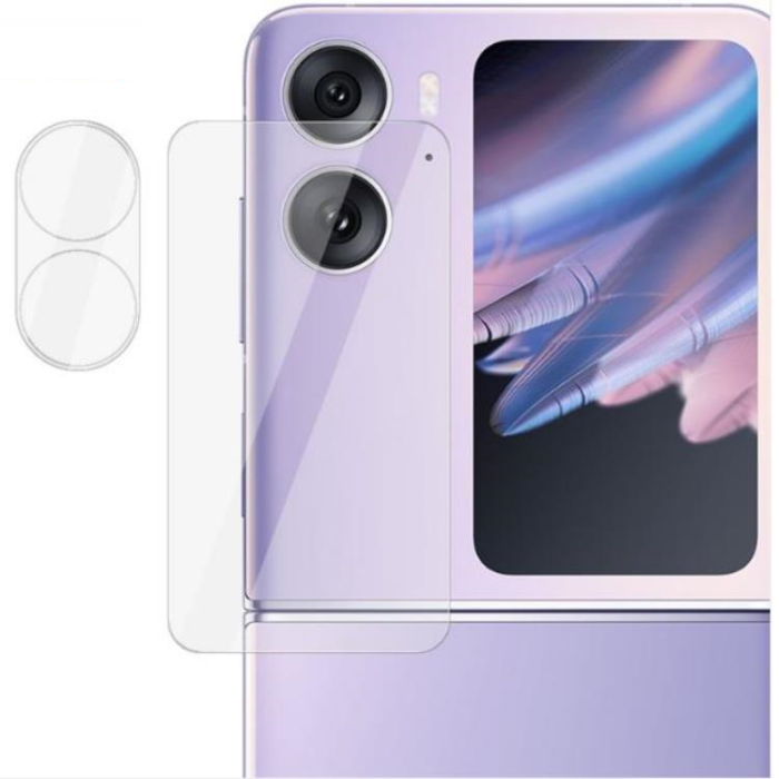 Imak - IMAK Oppo Find N2 Flip 5G Kameralinsskydd i Härdat glas - Clear