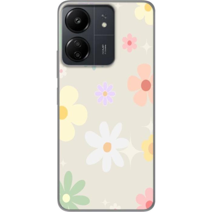 iSecrets - Mobilskal till Xiaomi Redmi 13C med fejdande blommor