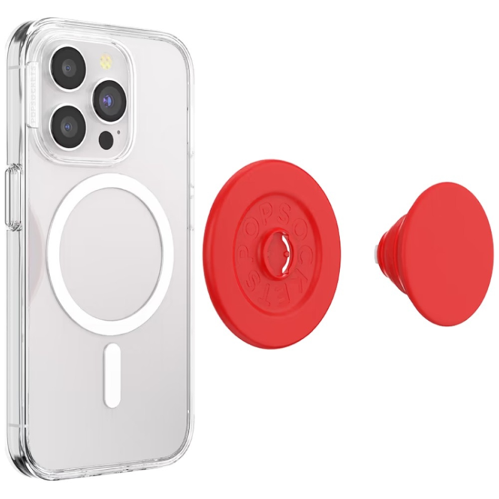 PopSockets - PopSockets MagSafe Popuphållare och Stativ Basic Rosso - Röd