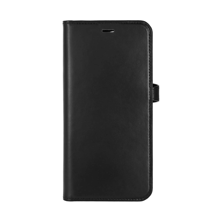 BUFFALO - BUFFALO äkta läder iPhone 16 Pro Max Plånboksfodral MagSafe 2-i-1 - Svart