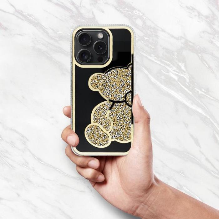OEM - iPhone 7/8/SE (2020/2022) Mobilskal Teddy Bear - Guld
