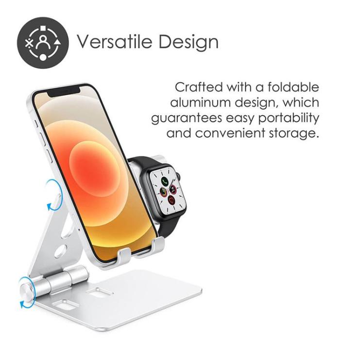 Desire2 - Desire 2 Laddningsställ för Apple Watch - Silver