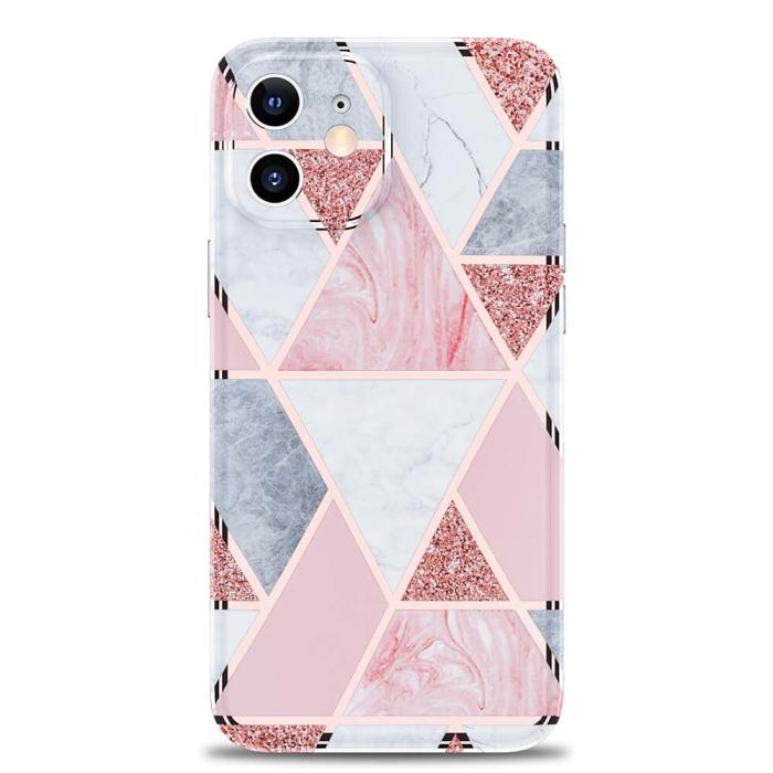 Boom of Sweden - BOOM - Grid skal till iPhone 12 Mini - Rosa Marmor