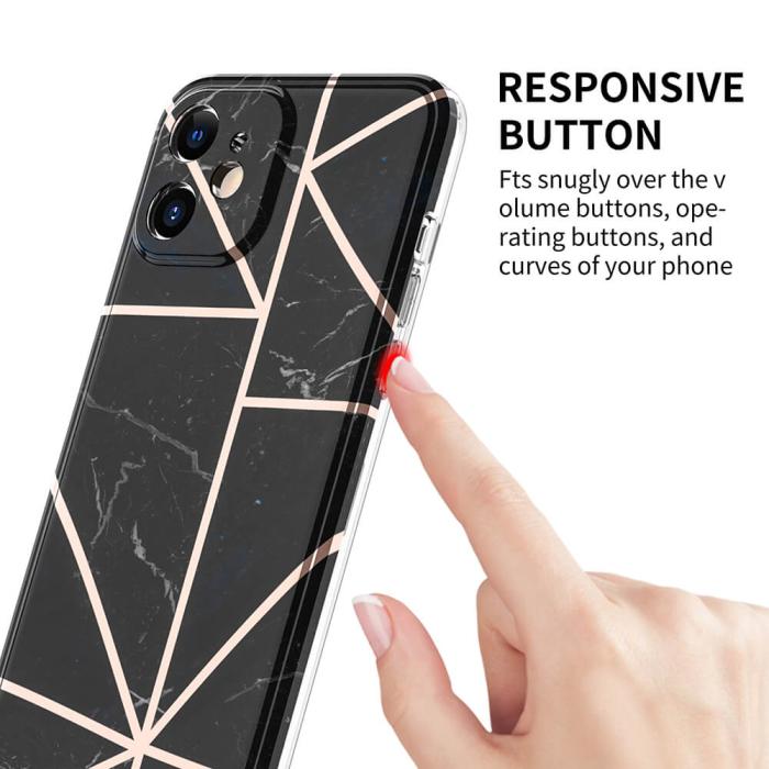 Boom of Sweden - BOOM - Grid skal till iPhone 12 Mini - Blå Marmor