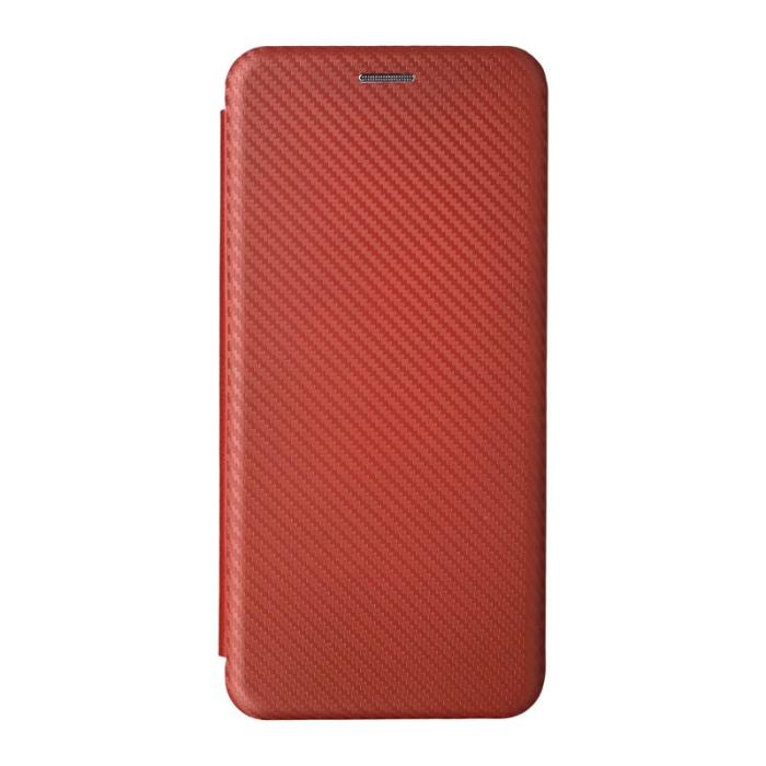 OEM - Samsung Galaxy S26/S26 Pro Skal Kolfiber PU Läder - Brun