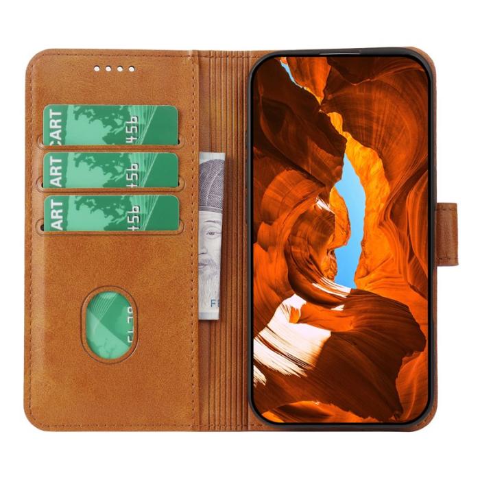OEM - Samsung Galaxy S26 Plus Plånboksfodral Ställ Magnetisk Stängning Konstläder Gul
