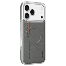 A-One Brand - iPhone 17 Pro Max Mobilskal Magsafe Diamond Texture - Grå