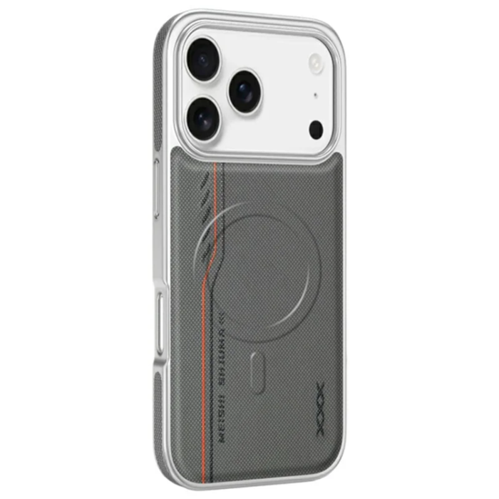 A-One Brand - iPhone 17 Pro Max Mobilskal Magsafe Diamond Texture - Grå