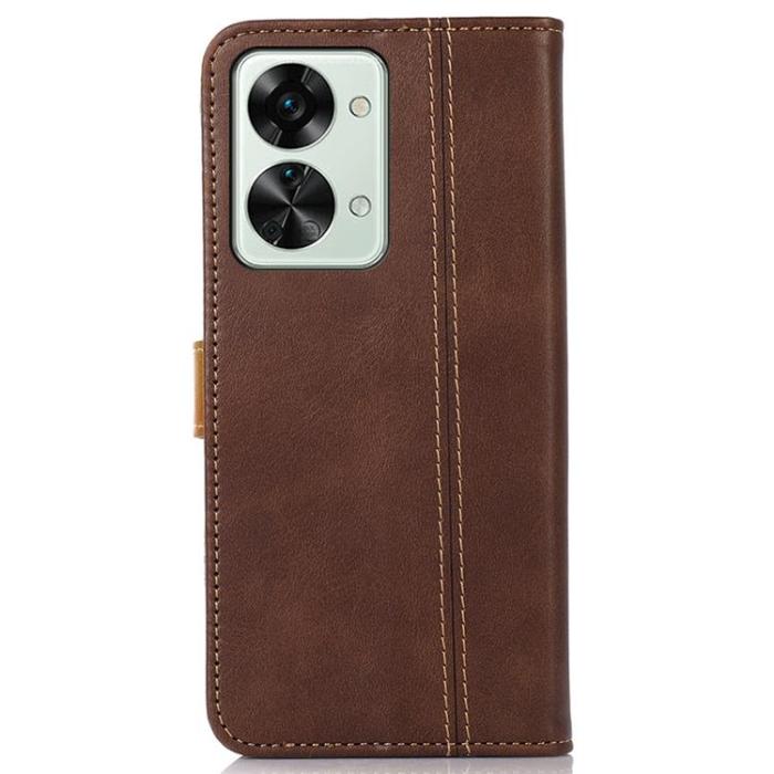 A-One Brand - OnePlus Nord 2T 5G Plånboksfodral Dual Magnetic - Brun