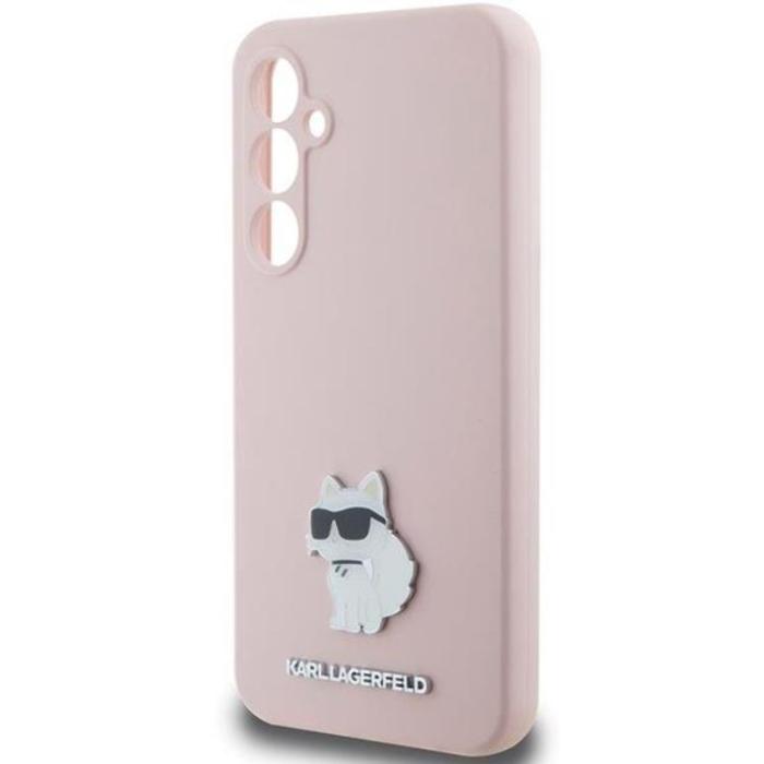 KARL LAGERFELD - Karl Lagerfeld Galaxy S23 FE Mobilskal Silikon Choupette Metal Pin