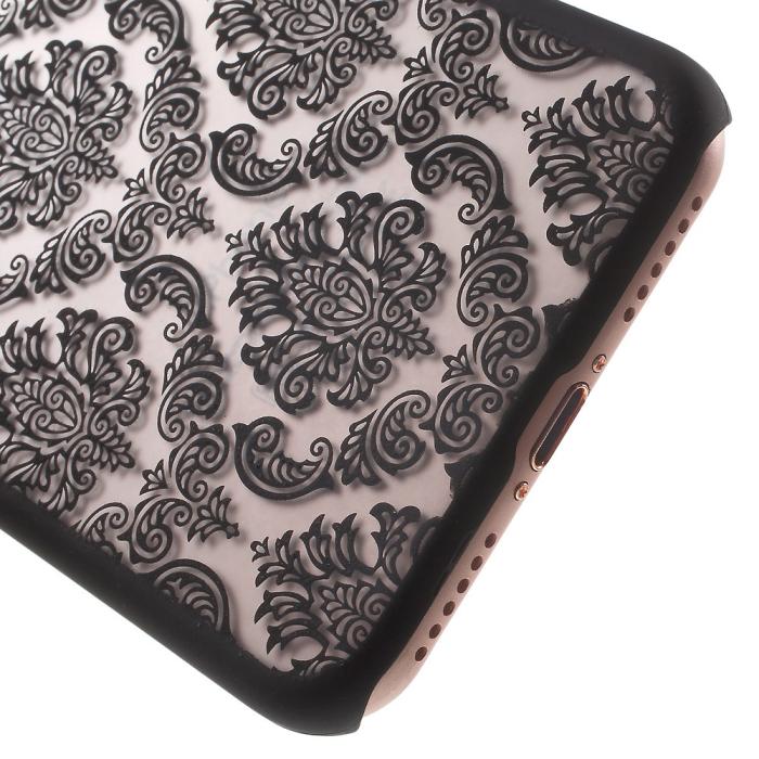 A-One Brand - Damask Flowers Mobilskal till iPhone 7/8/SE 2020 - Svart