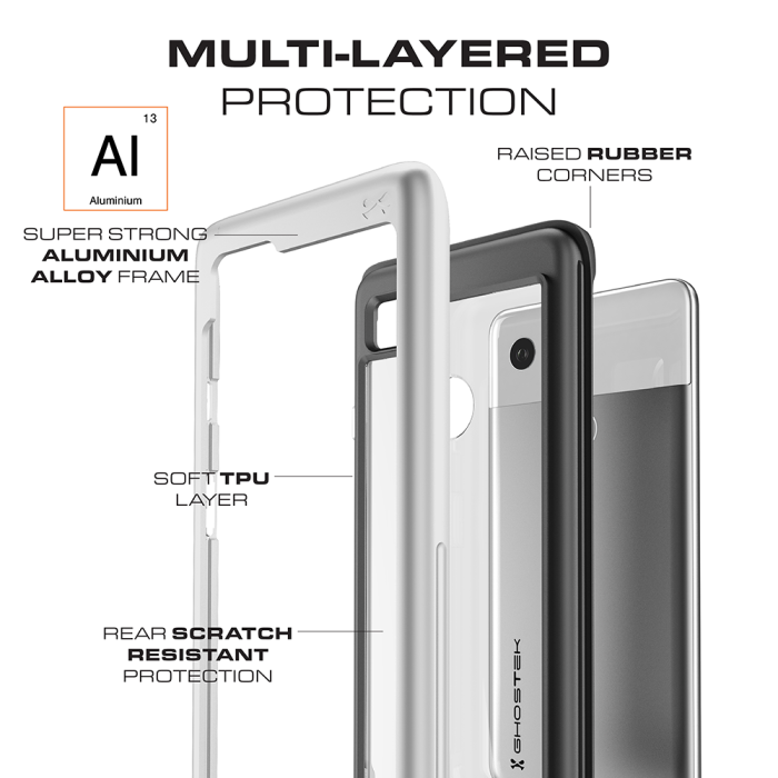 UTGATT4 - Ghostek Atomic Slim Skal till Google Pixel 2 XL - Svart