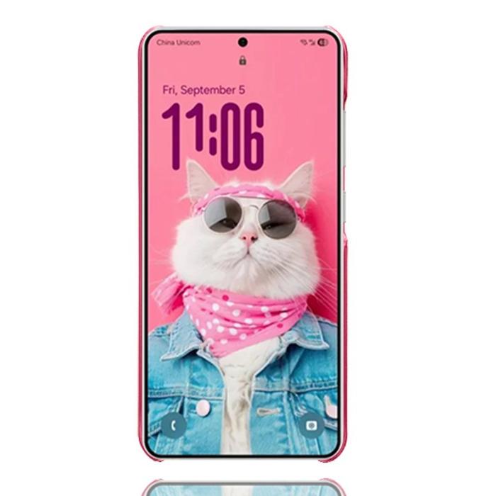 OEM - Mobilskal till Samsung Galaxy S26 Ultra PU Läder + Hård PC - Rosa