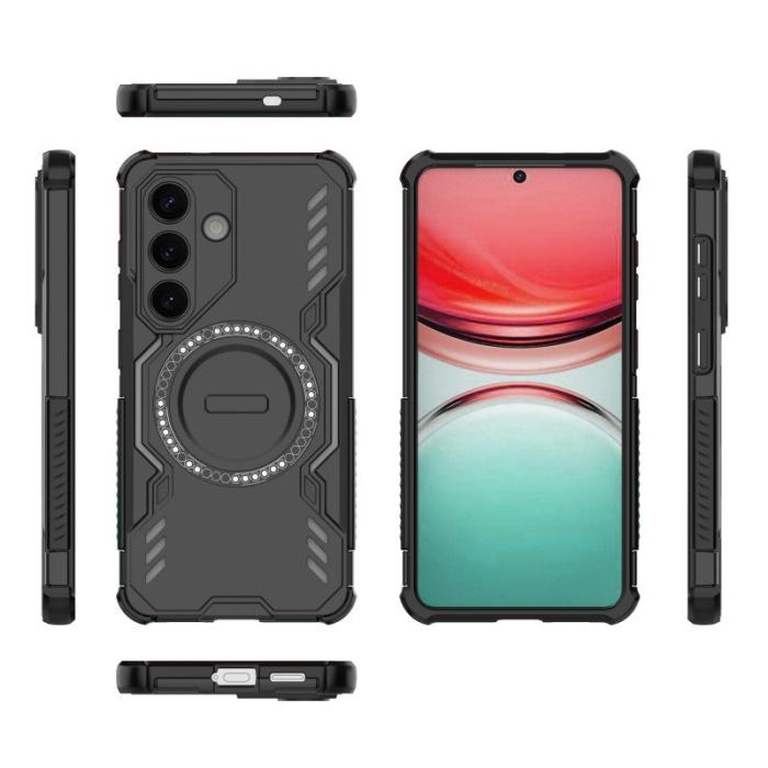 WANLONFENG - WANLONFENG Mobilskal till Samsung Galaxy S26 Plus PC TPU - Svart