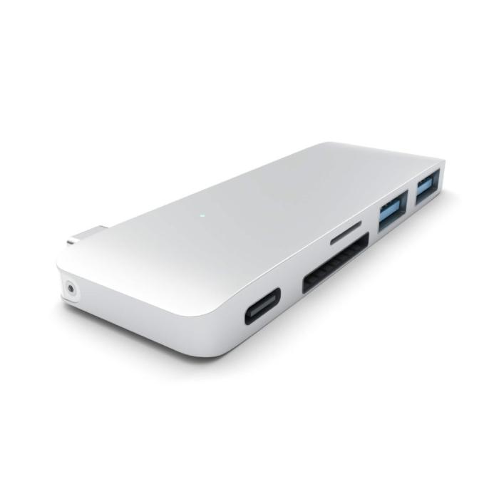 UTGATT5 - Satechi USB-C Pass Through USB Hub – 3-i-1 hub - Rose Gold