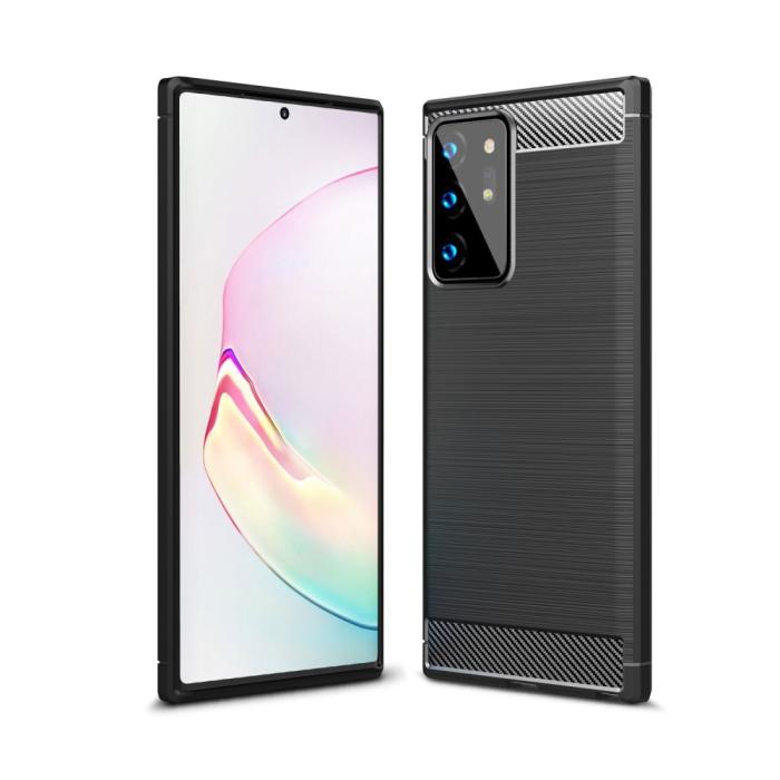 OEM - Carbon TPU Skal till Galaxy Note 20 Ultra - Svart