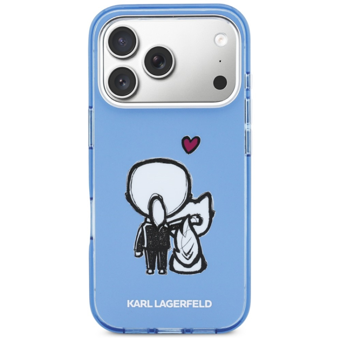 KARL LAGERFELD - Karl Lagerfeld Mobilskal För iPhone 17 Pro Magsafe Karl & Choupette Back Logo