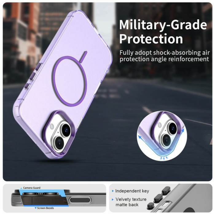 A-One Brand - iPhone 17 Mobilskal MagSafe Candy Color - Lila