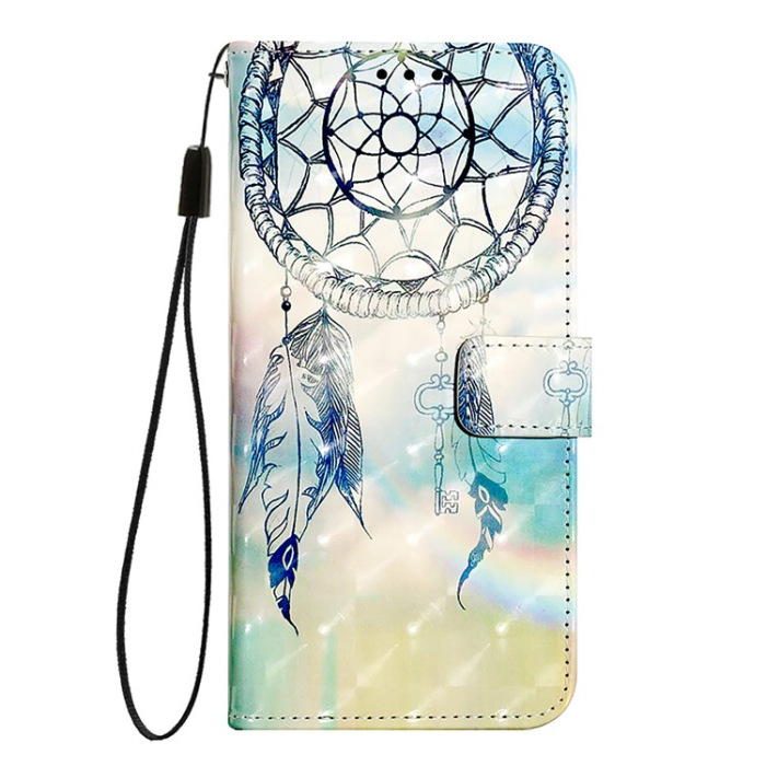 A-One Brand - iPhone 16e Plånboksfodral Printing Pattern Med Rem