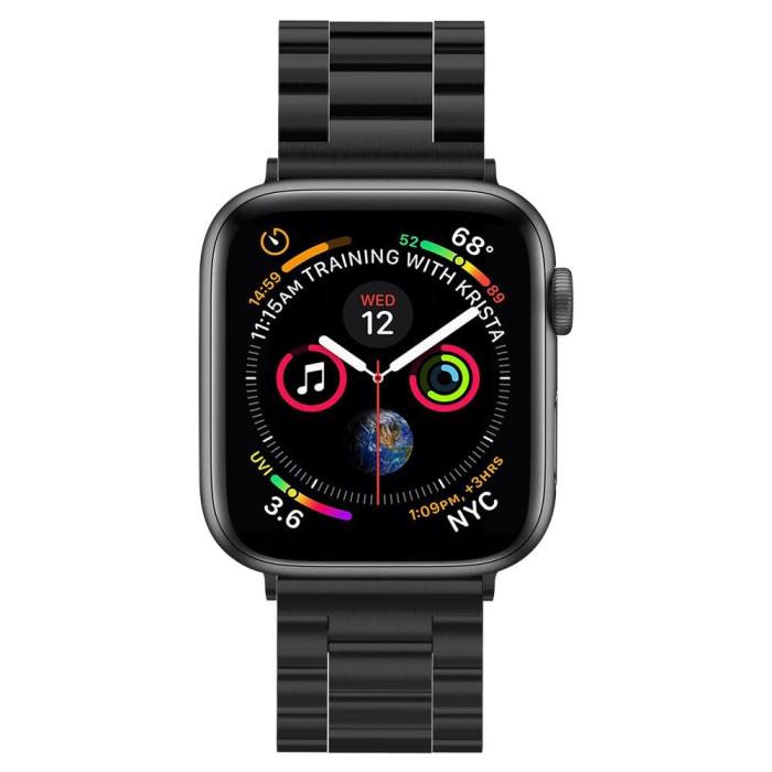 Spigen - Spigen Modern Fit Band Apple Watch 4/5/6/7/8/SE/Ultra (42/44/45/49mm) - Svart