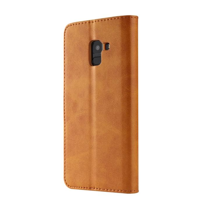 LC.imeeke - LC.IMEEKE Plånboksfodral för Samsung Galaxy A8 2018 - Brun