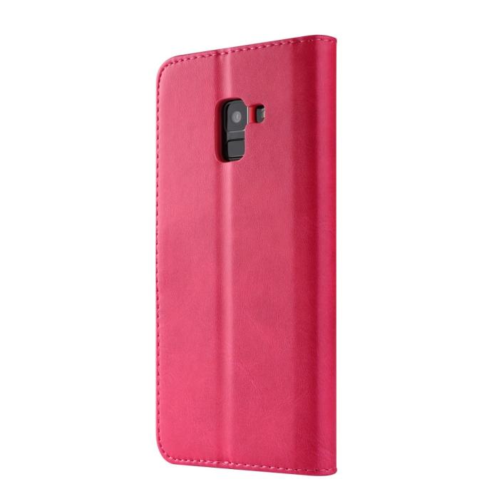 LC.imeeke - LC.IMEEKE Plånboksfodral för Samsung Galaxy A8 2018 - Rosa