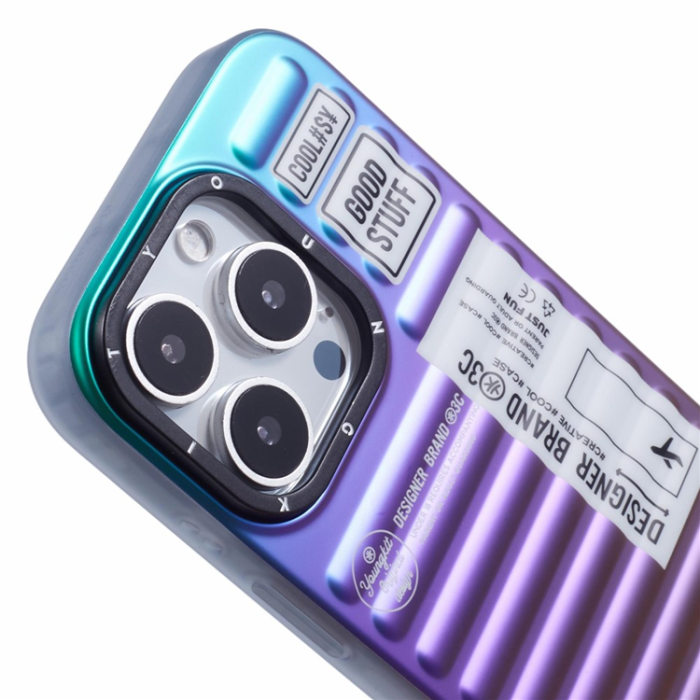 YOUNGKIT - YOUNGKIT iPhone 16 Pro Max Mobilskal Suitcase Style - Flerfärgad