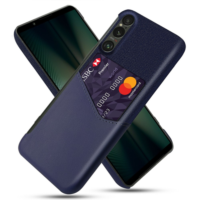 A-One Brand - Sony Xperia 1 VII Mobilskal med Korthållare Kickstand - Blå
