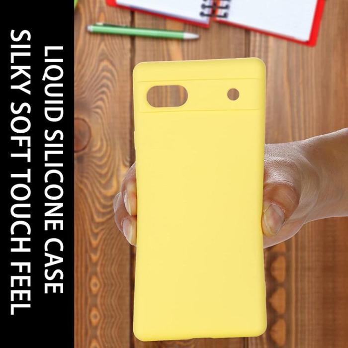 A-One Brand - Google Pixel 6a Skal Liquid Silicone - Gul