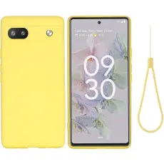 A-One Brand - Google Pixel 6a Skal Liquid Silicone - Gul