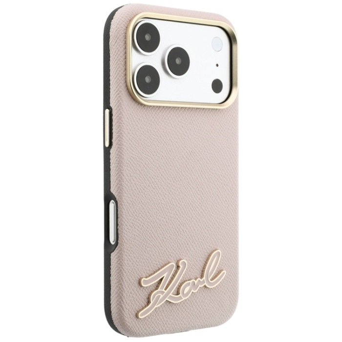 KARL LAGERFELD - Karl Lagerfeld Mobilskal För iPhone 18 Pro/17 Pro Magsafe Grained Resin