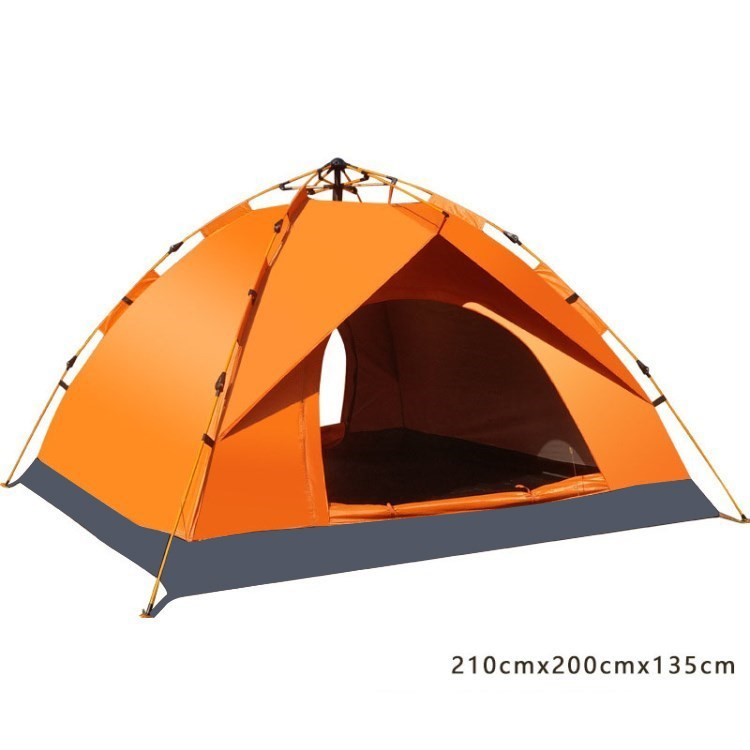 Utomhuscampingtält Vattentätt 3-5 Person - Gul | 264 | AlltMobil