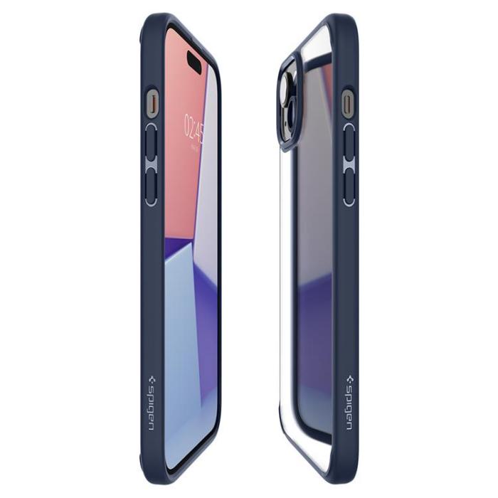 Spigen - Spigen iPhone 15 Plus Mobilskal Ultra Hybrid - Navy Blå