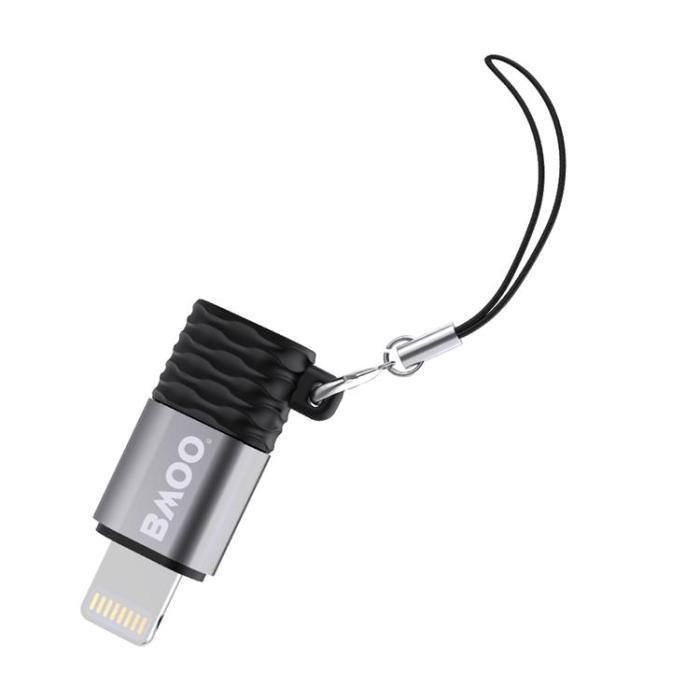 BWOO - BWOO USB-A Till Lightning Adapter Mini BZ-37 - Silver