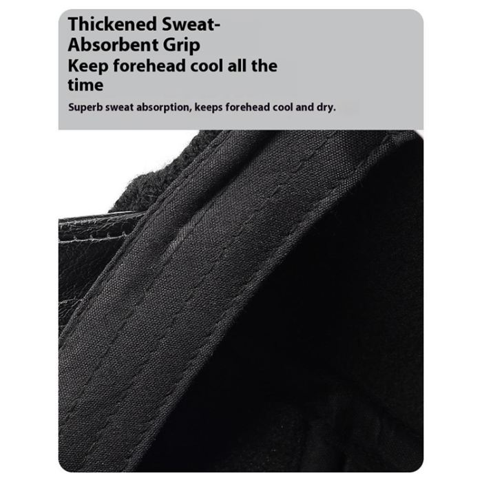 A-One Brand - Herr Basebollkeps med Öronflikar PU-läder - Brun