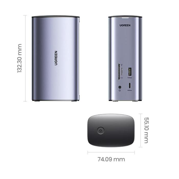 UTGATT1 - Ugreen Multifunction HUB 12in1 - Grå
