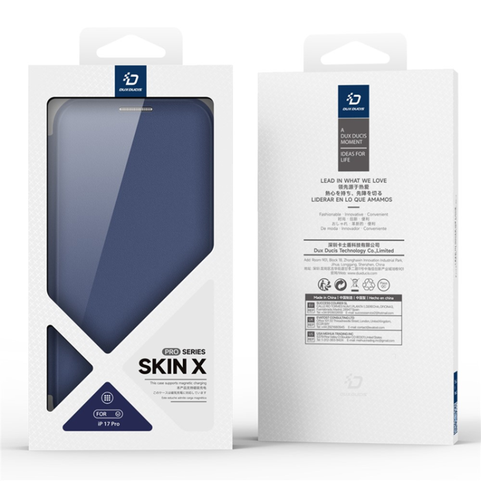 Dux Ducis - Dux Ducis iPhone 17 Pro Plånboksfodral MagSafe Skin X Pro Kickstand