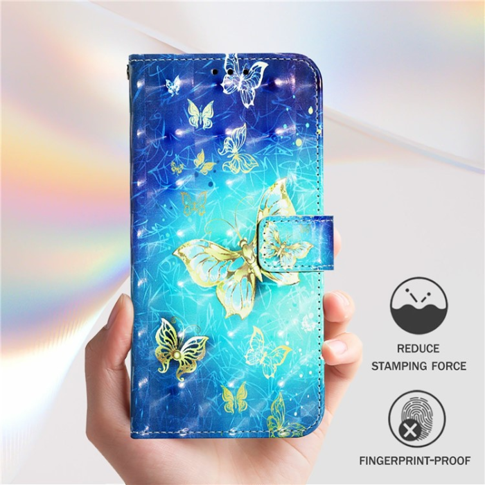 A-One Brand - iPhone 16 Pro Max Plånboksfodral Printing Pattern Med Rem