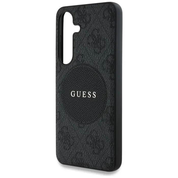 Guess - Guess Galaxy S25 Plus Mobilskal MagSafe Round Patch Classic Logo - Svart