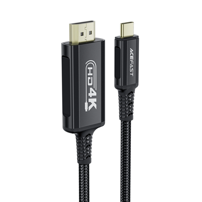 Acefast - Acefast USB-C till HDMI Kabel Video 4K 60Hz HDR 1.8m - Svart