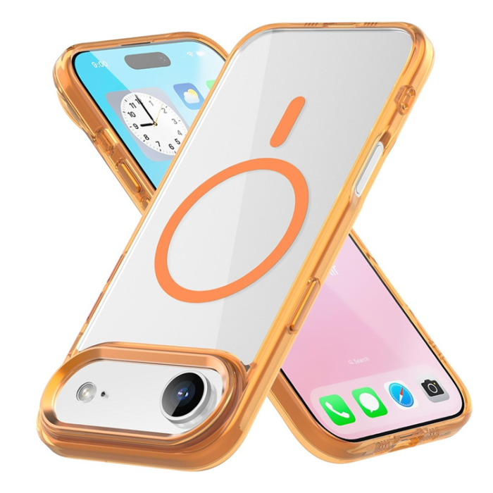 A-One Brand - iPhone Air Mobilskal MagSafe TPU+PC Transparent - Orange
