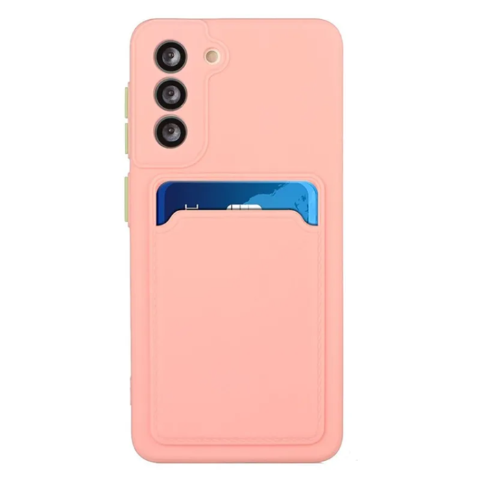 OEM - Galaxy S23 Plus Mobilskal Korthållare TPU - Rosa