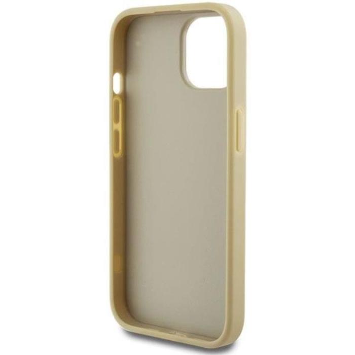 Guess - Guess iPhone 15 Mobilskal Glitter Script Big - Guld
