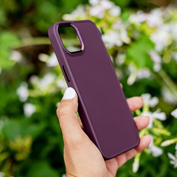 OEM - SatinSkal för iPhone X/XS Vinröd