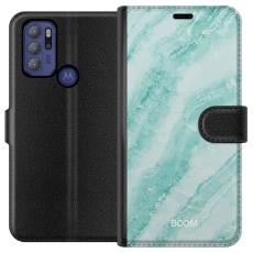 iSecrets - Pl&aring;nboksfodral till Motorola Moto G60S med Mint Marble