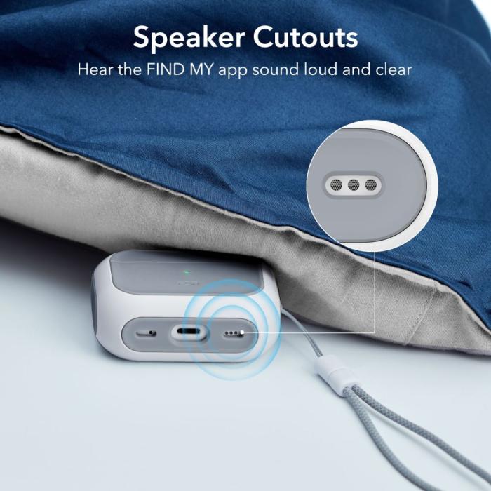 ESR - ESR Magsafe Airpods Pro 1/2 Skal Orbit Halolock - Vit