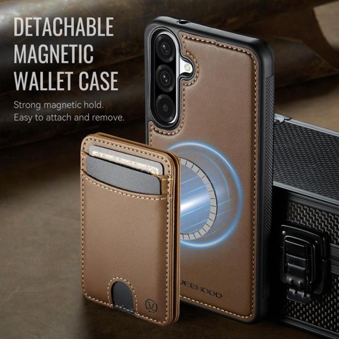 OEM - JEEHOOD Samsung Galaxy A26 5G Mobilskal KonstLäder - Brun