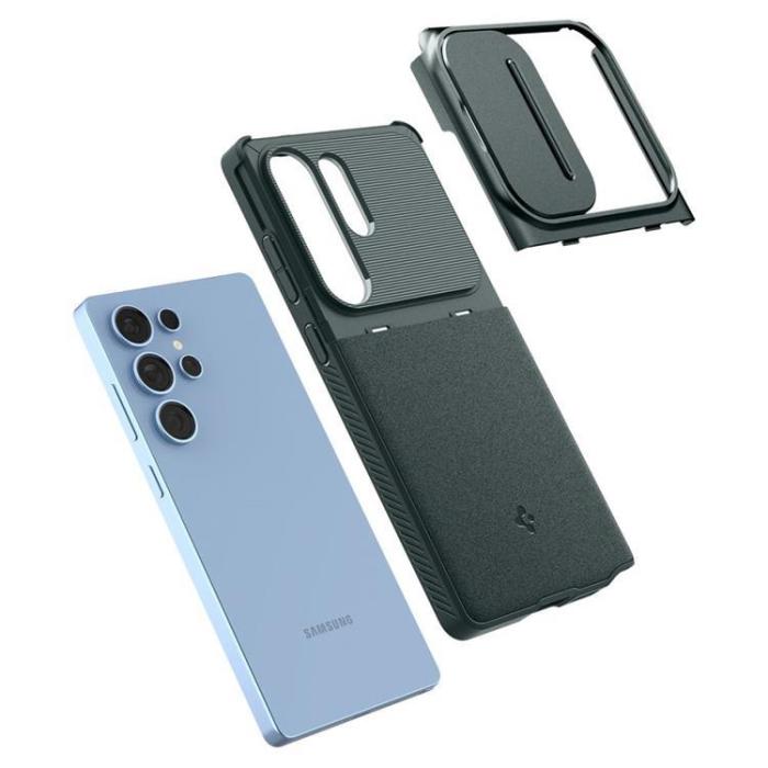Spigen - Spigen Galaxy S25 Ultra Mobilskal Optik Armor - Grön