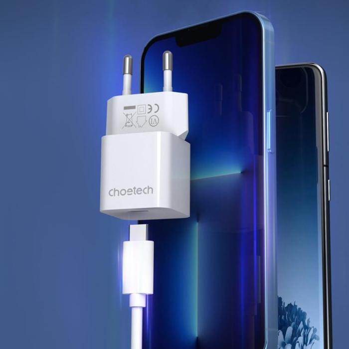 Choetech - Choetech Väggladdare 20W USB Typ-C - Vit